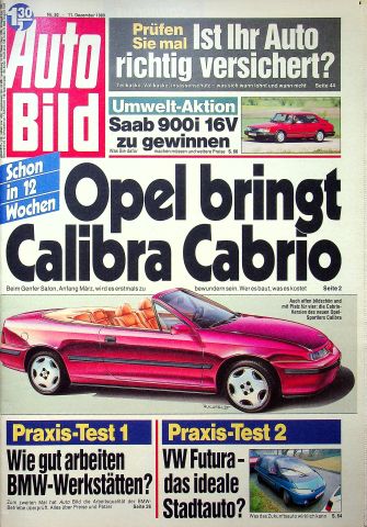 Deckblatt Auto Bild (50/1989)